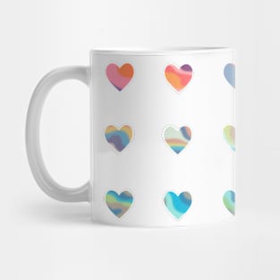 Mini Swirly Hearts Sticker Pack Mug